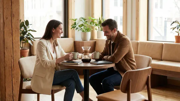 Manager conducting effective one-on-one meeting with team member